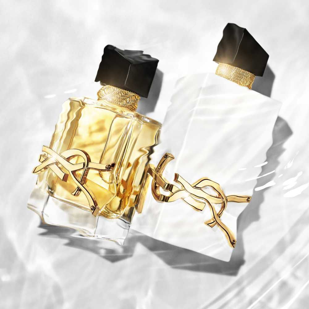 YSL Libre L’Eau Nue and original Libre bottles