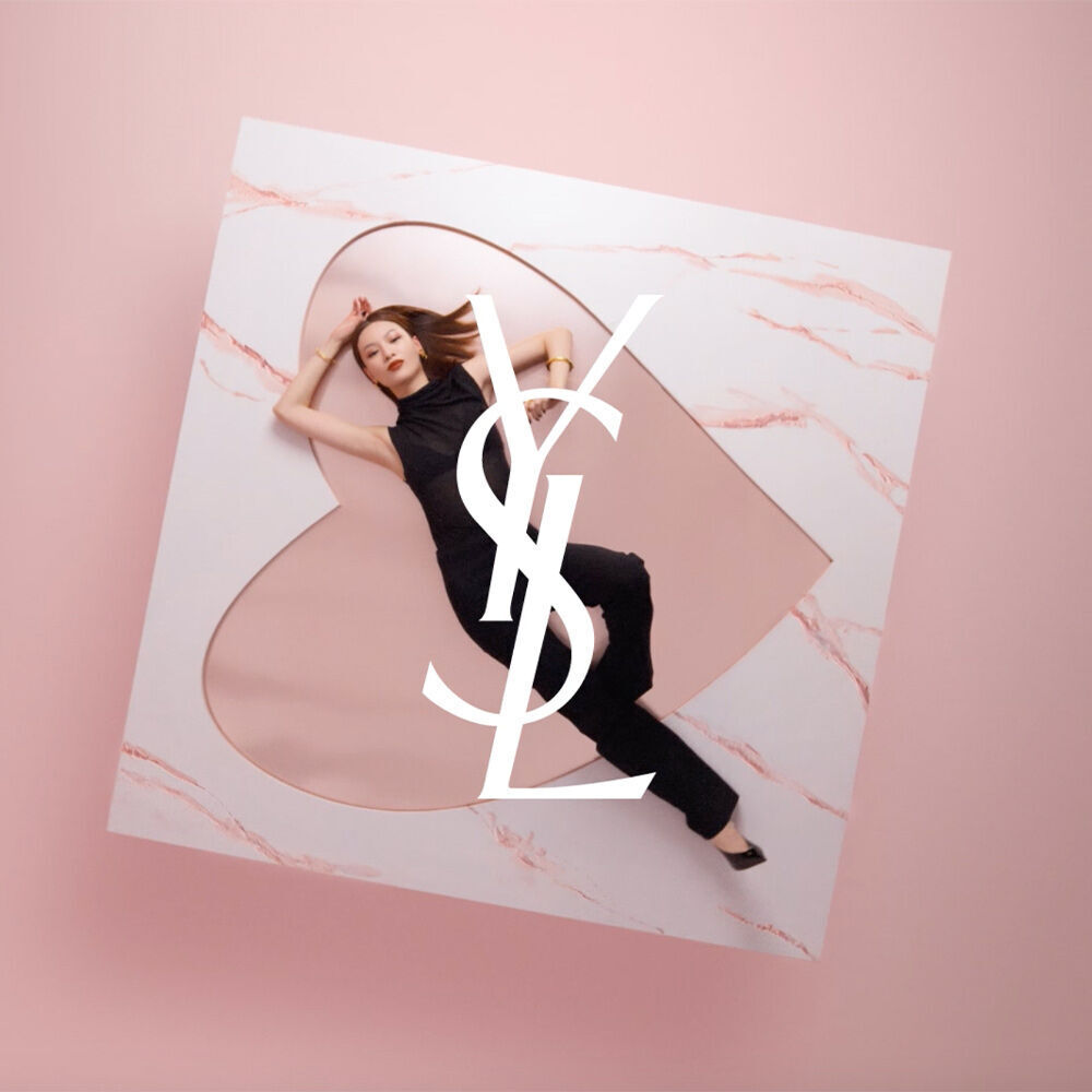 Couture Mini Clutch in rose gold & marble Qixi edition | YSL Beauty