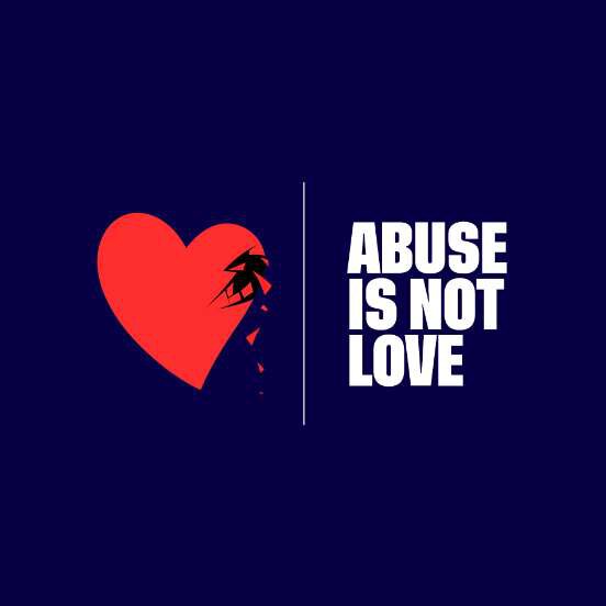 Abuse is not love logo