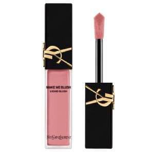 YSL Make Me Blush Liquid Blush in shade 44, with its applicator,
showcasing the elegant light pink liquid blush.