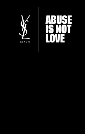 abuse is not love black banner